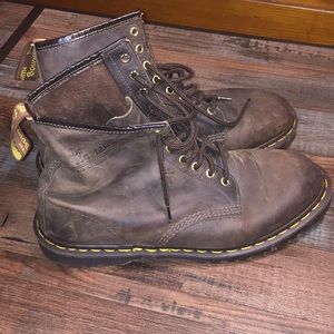 Dr martens brown 8 eye made in England